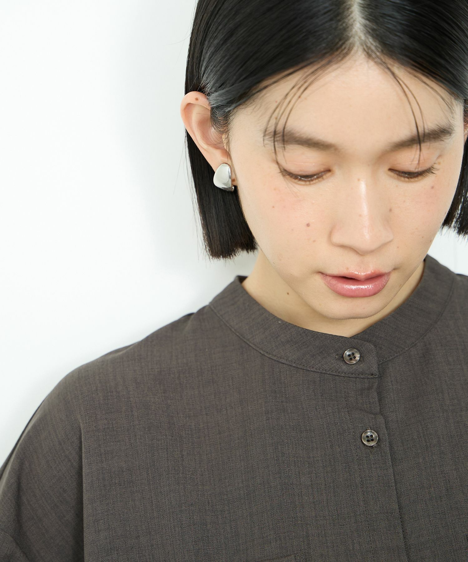 Idnes 裾ドロストブラウス レディース