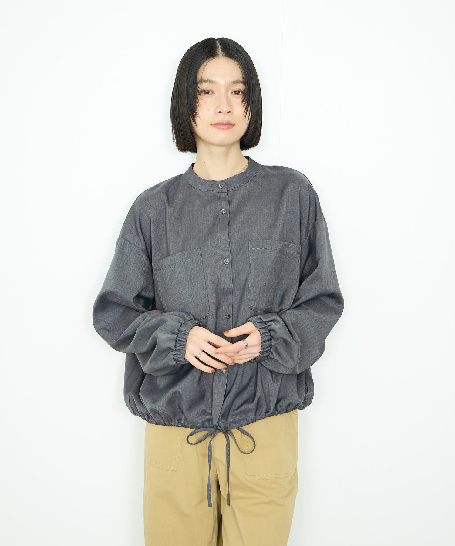 Idnes  裾ドロストブラウス レディース商品画像-16