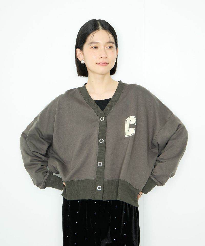 [値下げ]Idnes  ロゴスウェットカーディガン レディース商品画像-2