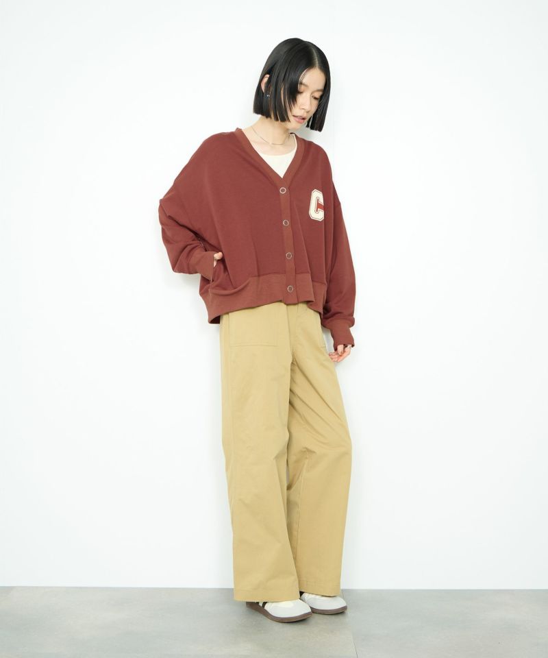 [値下げ]Idnes  ロゴスウェットカーディガン レディース商品画像-8