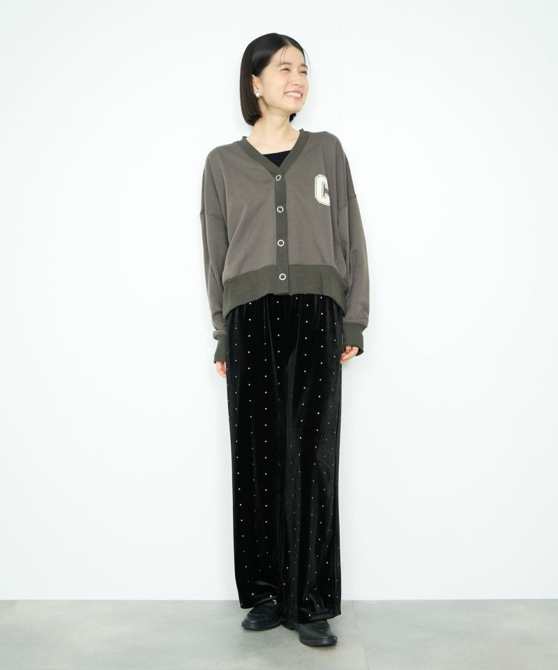 Idnes  ロゴスウェットカーディガン レディース商品画像-10