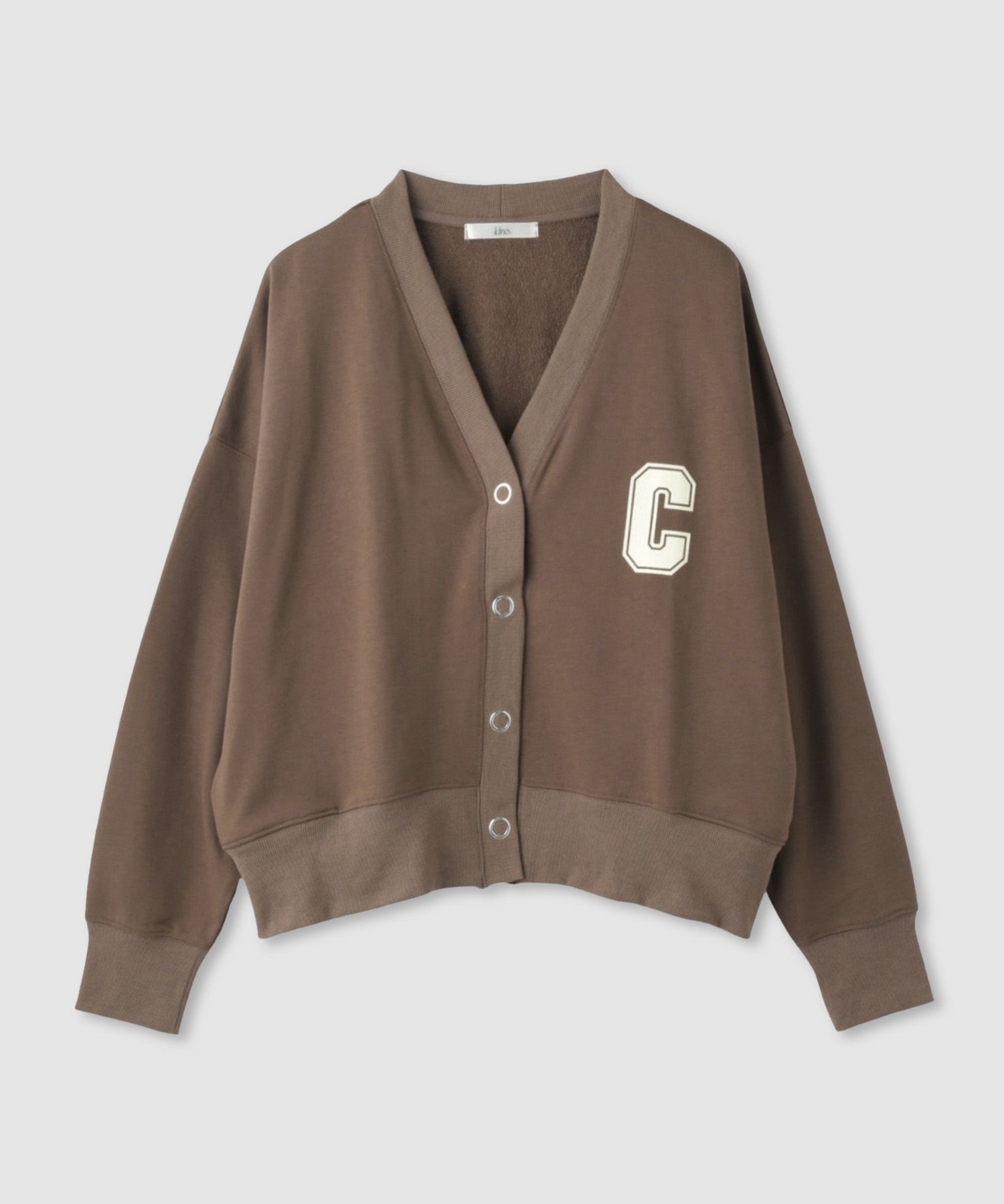 Idnes  ロゴスウェットカーディガン レディース商品画像-17