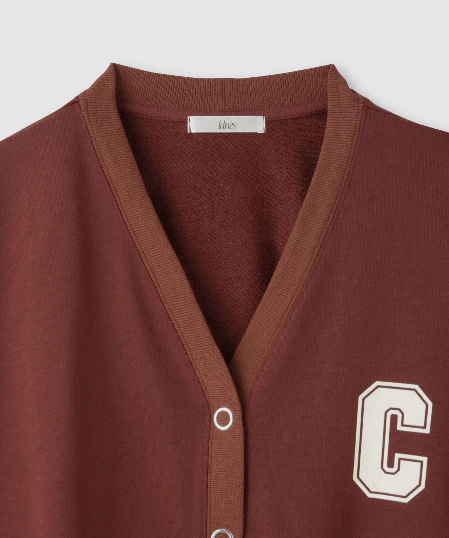 Idnes  ロゴスウェットカーディガン レディース商品画像-19