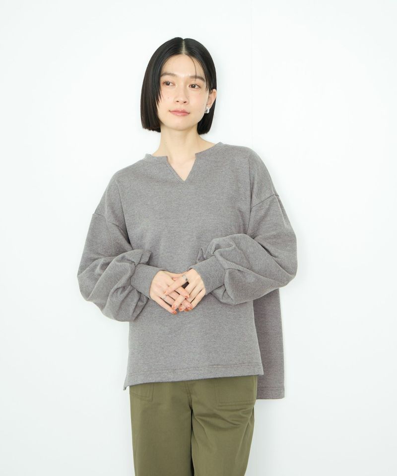 [値下げ]Idnes  スウェットVネックプルオーバー レディース商品画像-2