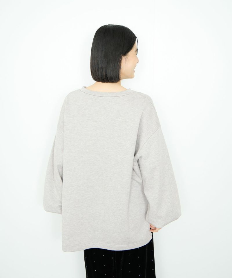 [値下げ]Idnes  スウェットVネックプルオーバー レディース商品画像-5