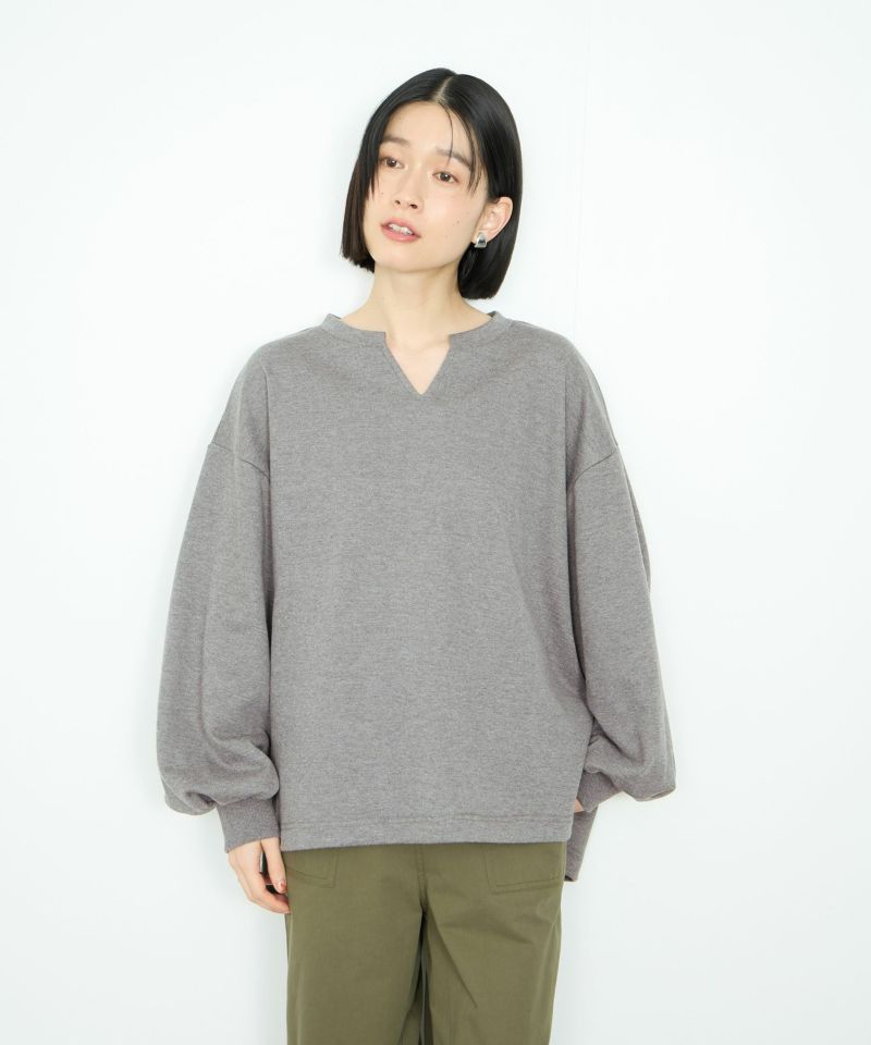 Idnes スウェットVネックプルオーバー レディース商品画像-9