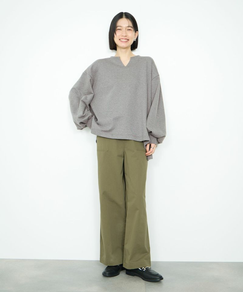 [値下げ]Idnes  スウェットVネックプルオーバー レディース商品画像-10