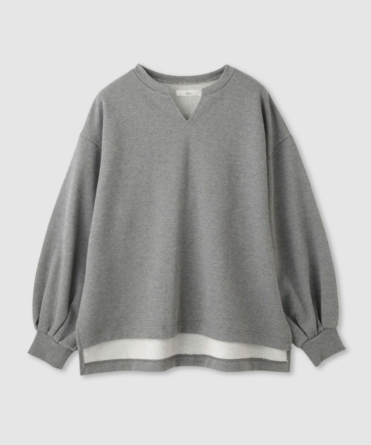  Idnes スウェットVネックプルオーバー レディース