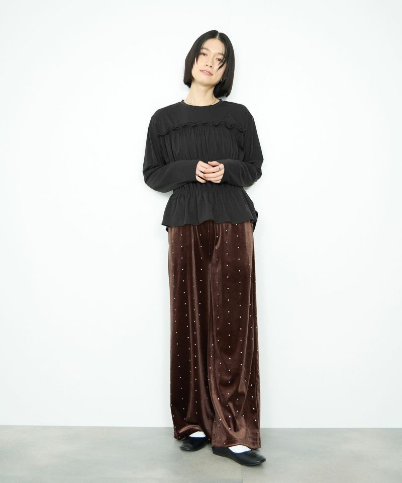 [値下げ]Idnes  シャーリングギャザープルオーバー レディース メール便 対応商品商品画像-12