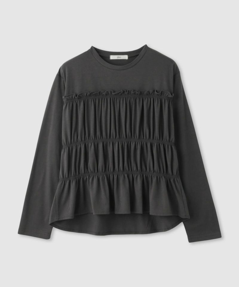 [値下げ]Idnes  シャーリングギャザープルオーバー レディース メール便 対応商品商品画像-13