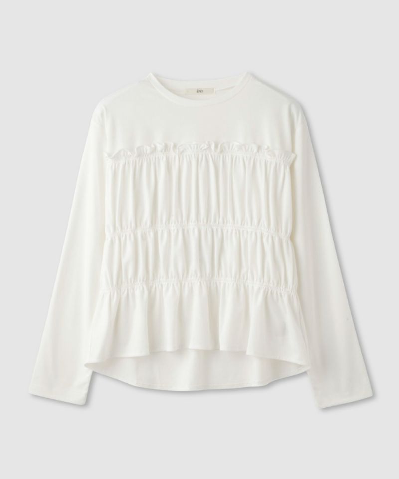 [値下げ]Idnes  シャーリングギャザープルオーバー レディース メール便 対応商品商品画像-14