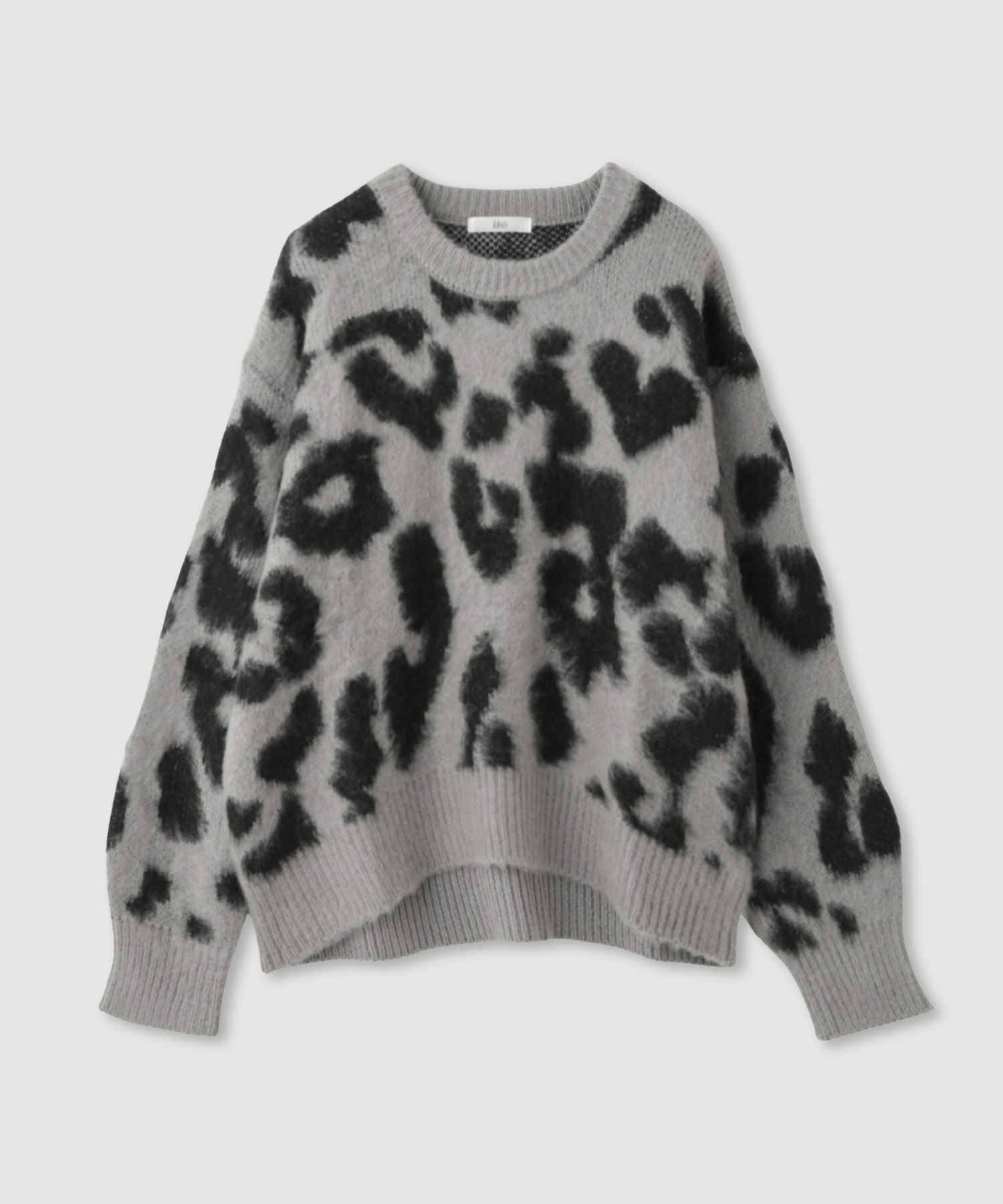 Idnes  レオパードニットプルオーバー レディース商品画像-13