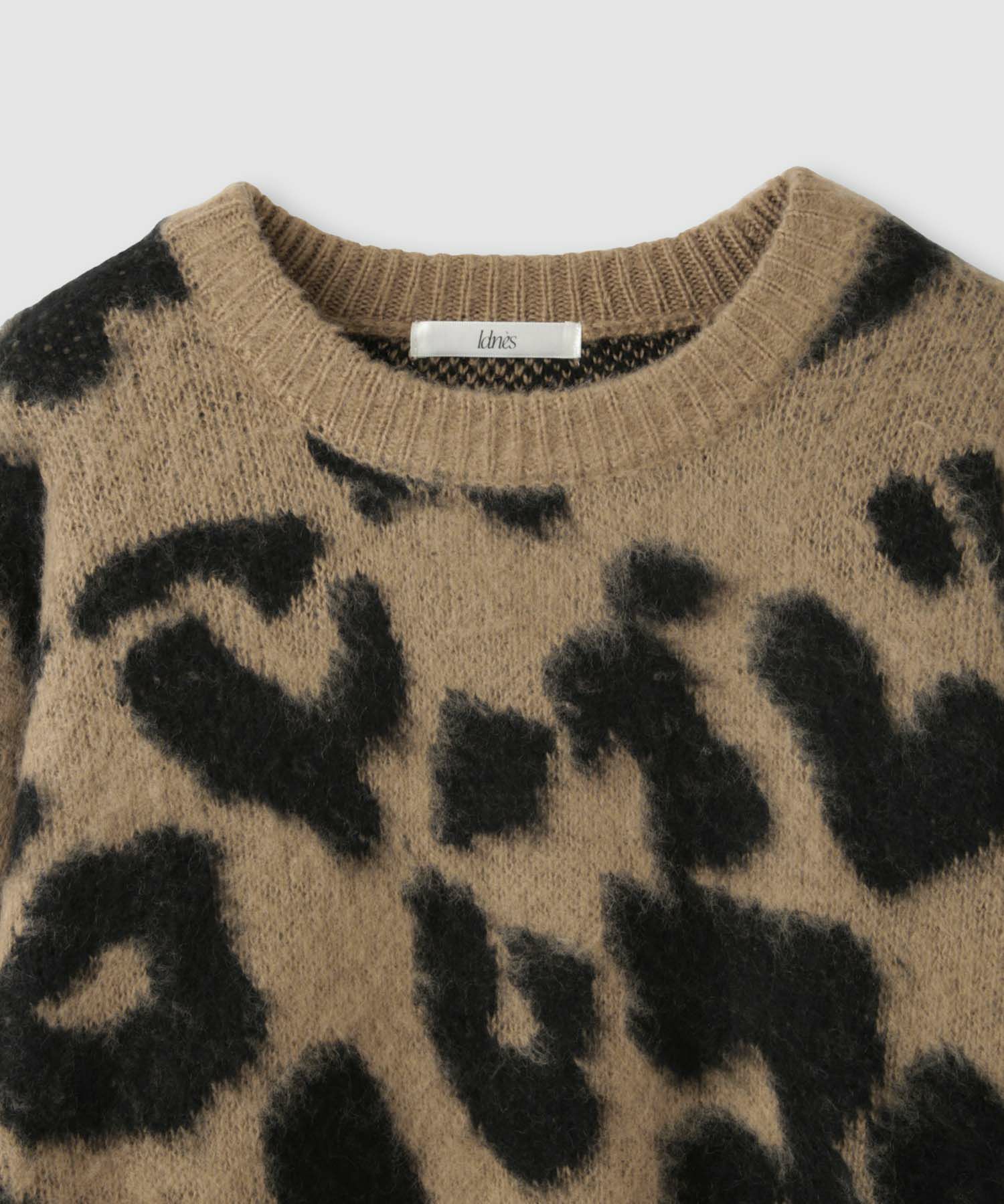 [さらに50%OFF]Idnes  レオパードニットプルオーバー レディース商品画像-15