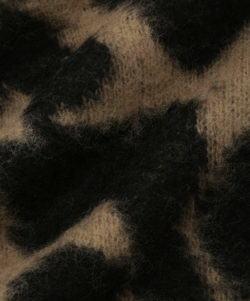 Idnes  レオパードニットプルオーバー レディース商品画像-18