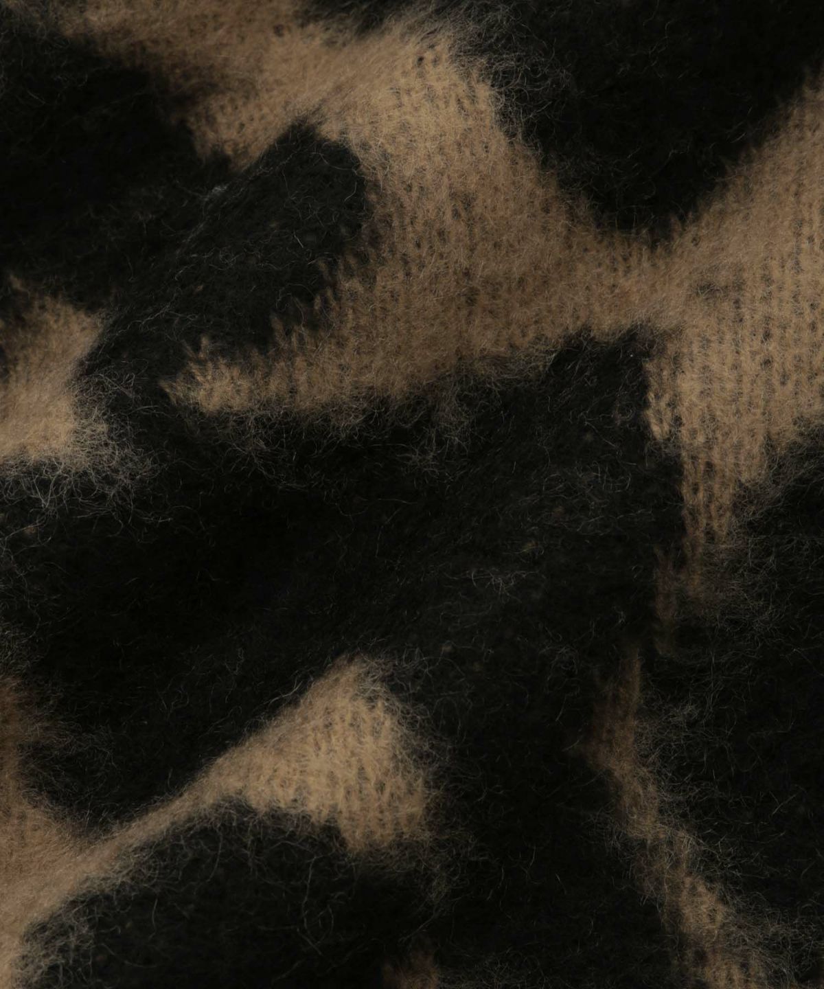  Idnes レオパードニットプルオーバー レディース