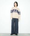 Idnes  雪柄シャギーニット レディース商品サムネイル-14