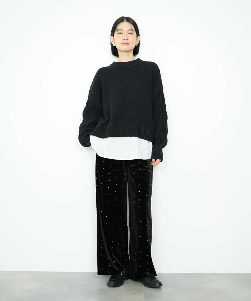 [値下げ]Idnes  ベロアドットパンツ レディース商品画像-8