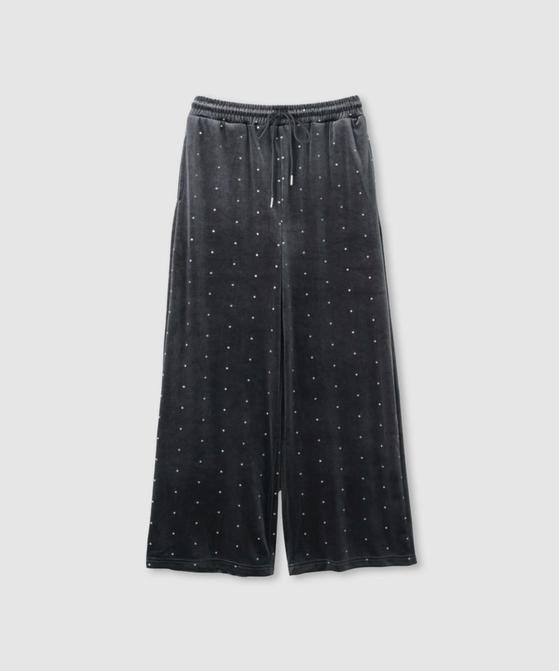 Idnes  ベロアドットパンツ レディース商品画像-12