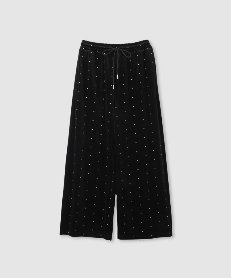 Idnes  ベロアドットパンツ レディース商品画像-13
