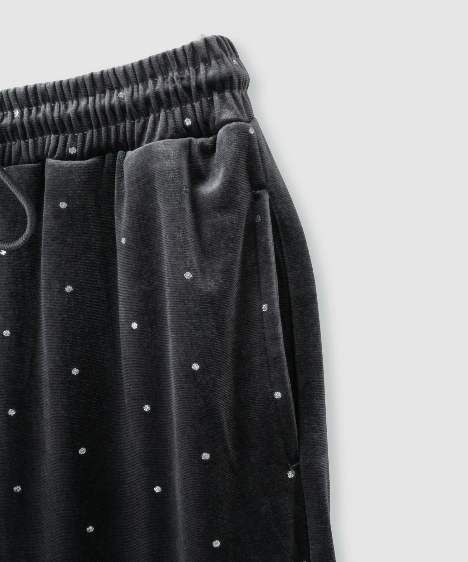 Idnes  ベロアドットパンツ レディース商品画像-17