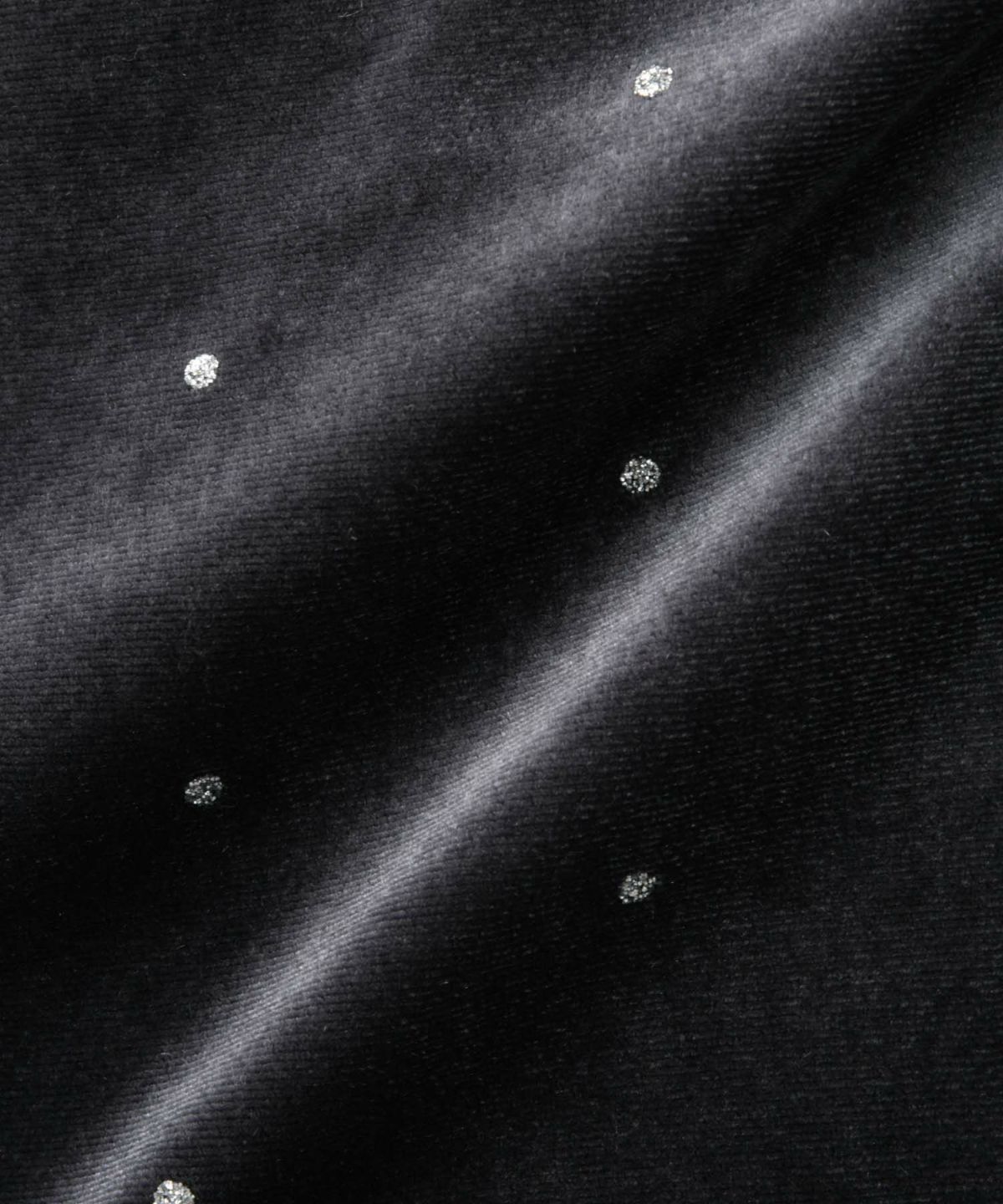 Idnes ベロアドットパンツ レディース