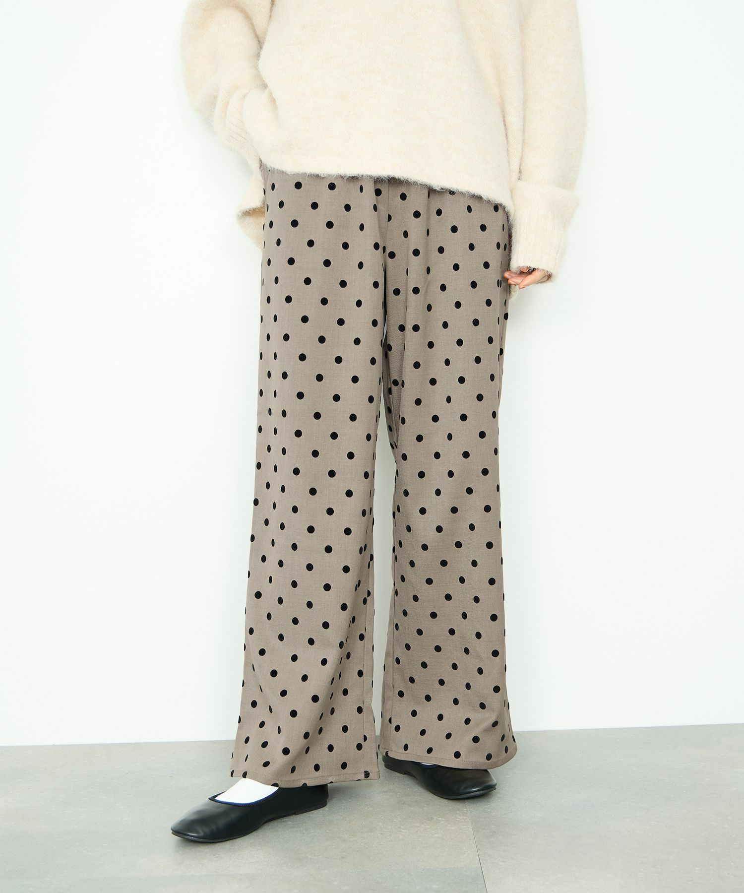 Idnes  ドットイージーパンツ レディース商品画像-1