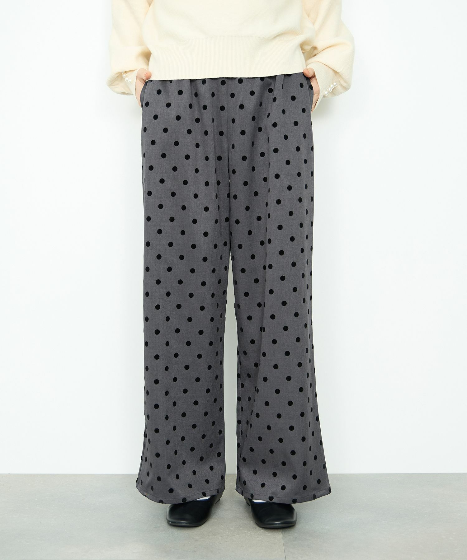 [値下げ]Idnes  ドットイージーパンツ レディース商品画像-2