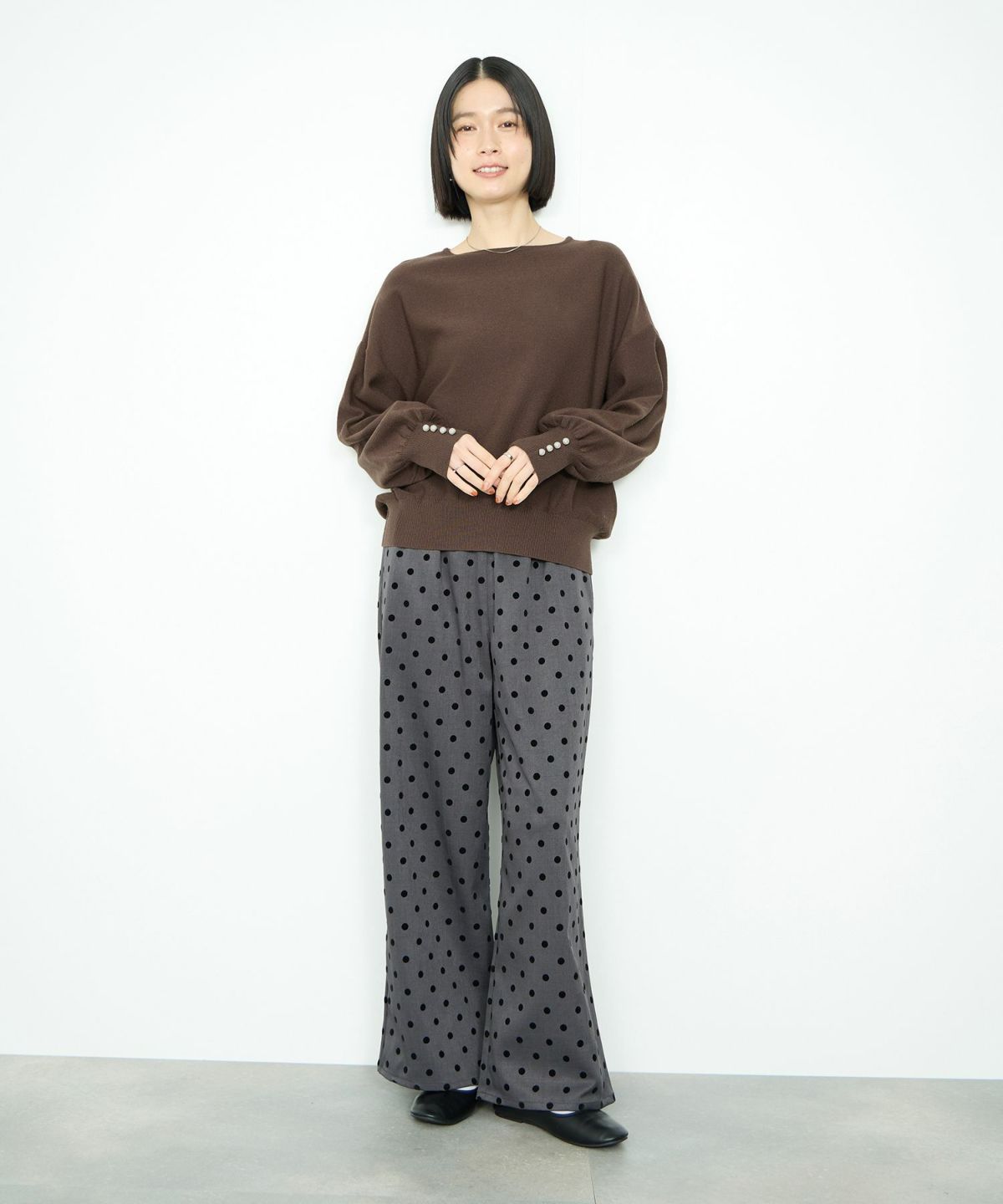 Idnes ドットイージーパンツ レディース