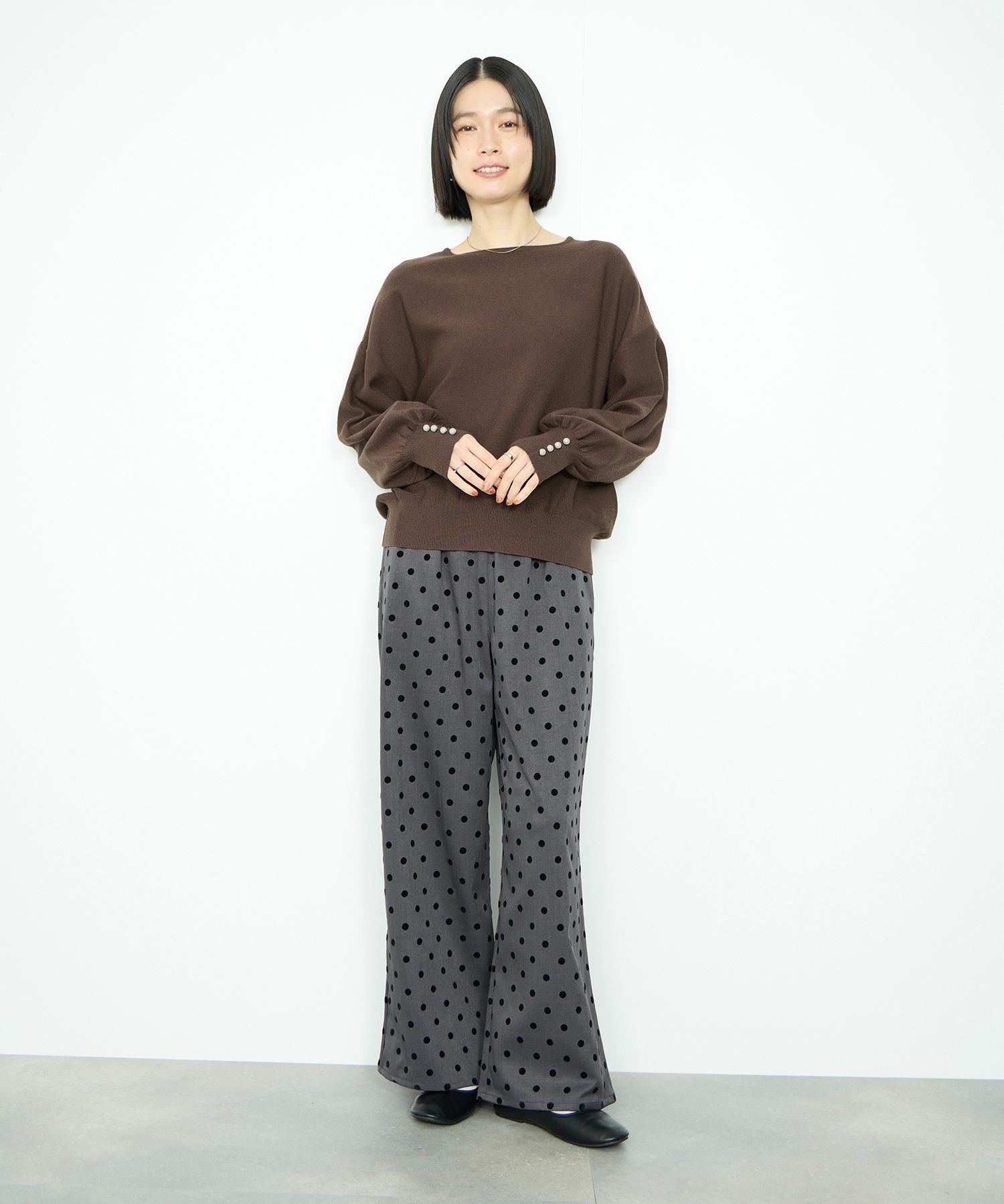 Idnes ドットイージーパンツ レディース