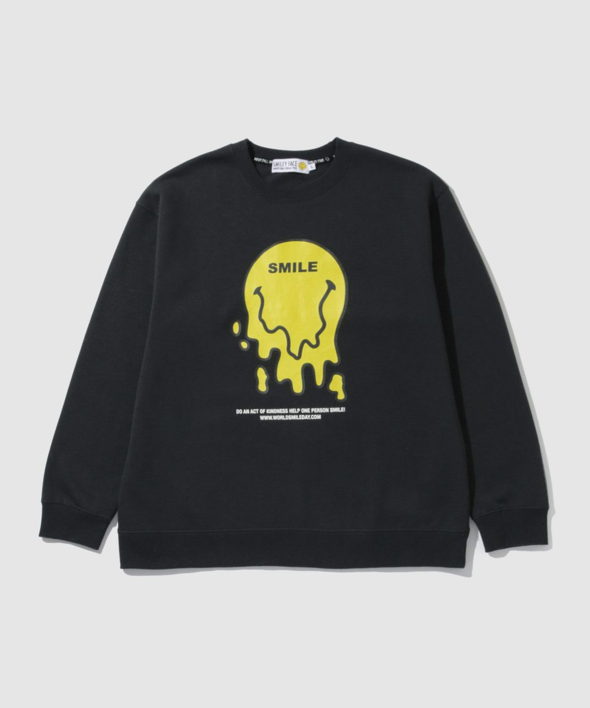 スマイリーフェイス プリントトレーナー メンズ