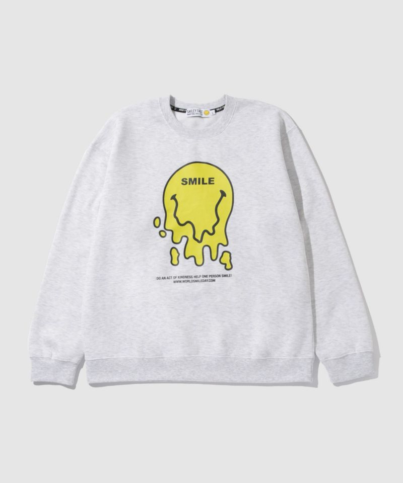 [値下げ]スマイリーフェイス プリントトレーナー メンズ商品画像-2