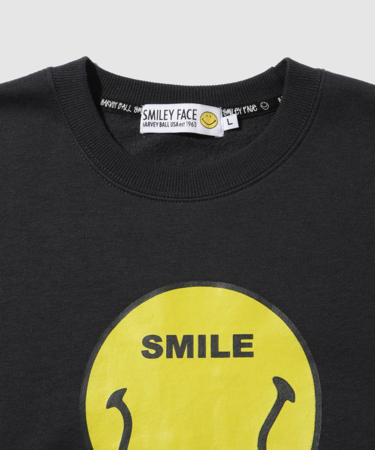 スマイリーフェイス プリントトレーナー メンズ
