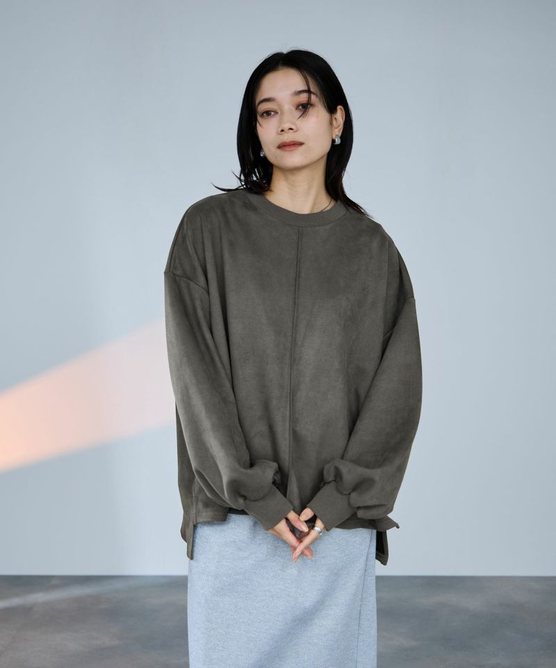 [値下げ]milli de l'air  ポンチ素材スエードライクプルオーバー レディース商品画像-4