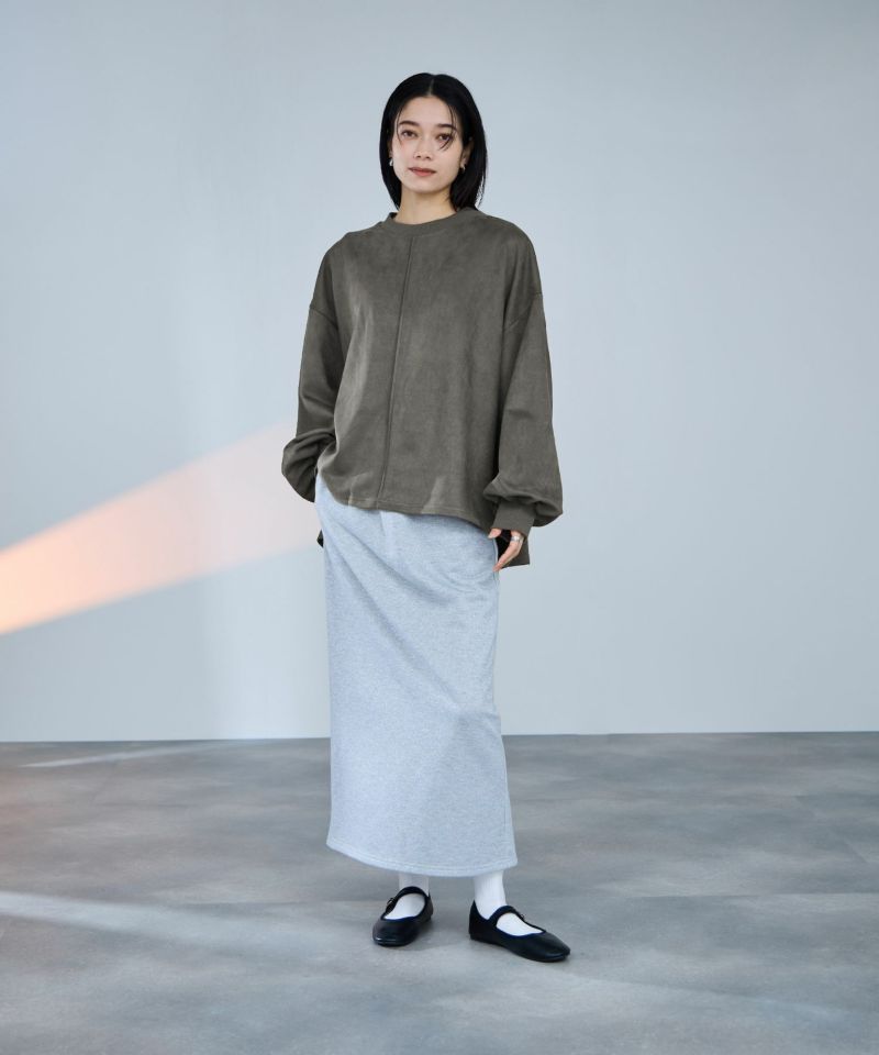 [値下げ]milli de l'air  ポンチ素材スエードライクプルオーバー レディース商品画像-5