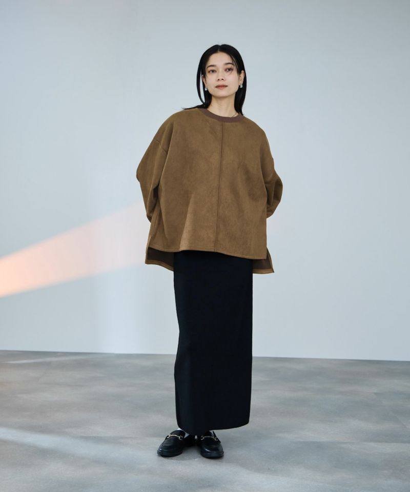 milli de l'air  ポンチ素材スエードライクプルオーバー レディース商品画像-13