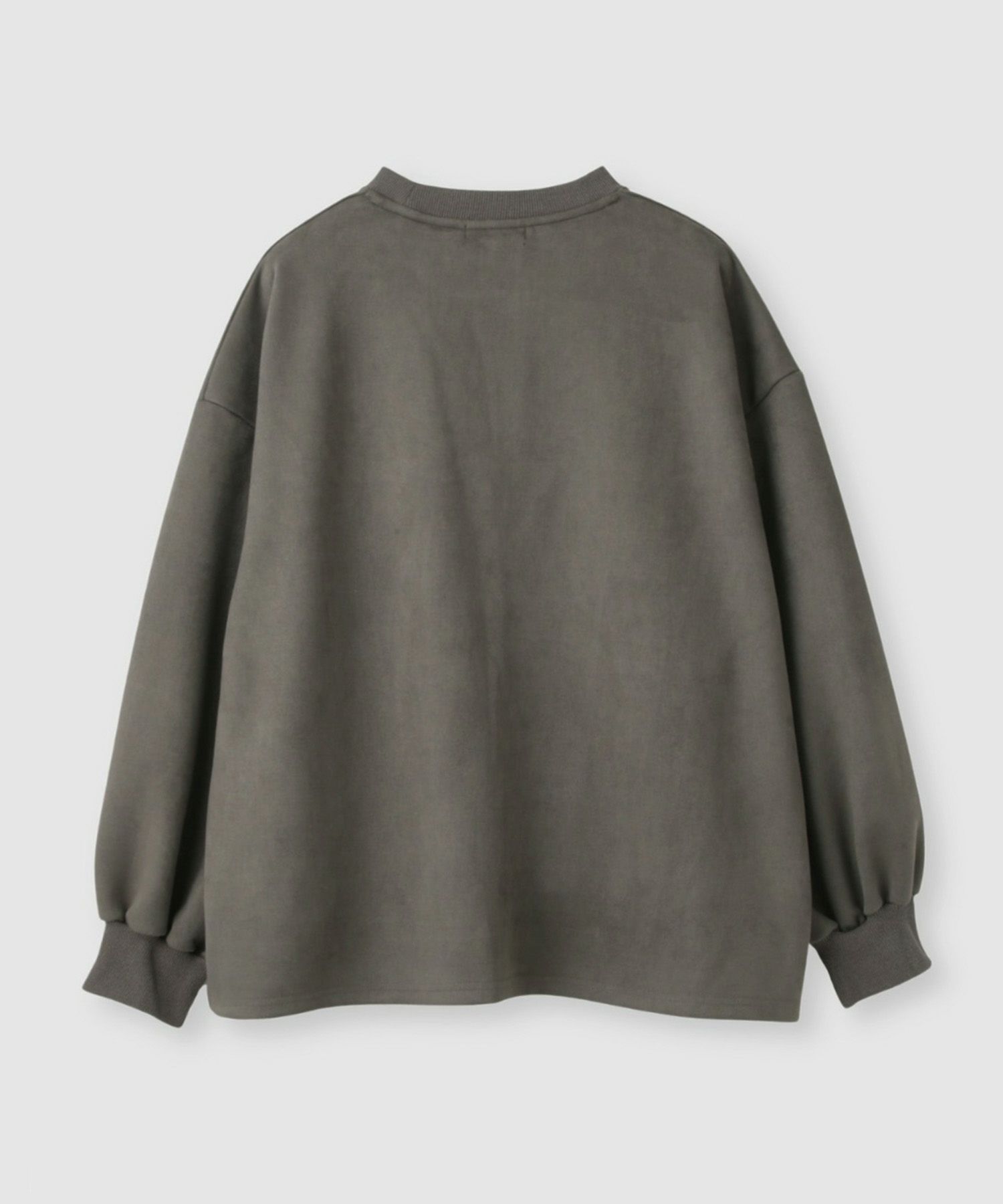 milli de l'air ポンチ素材スエードライクプルオーバー レディース