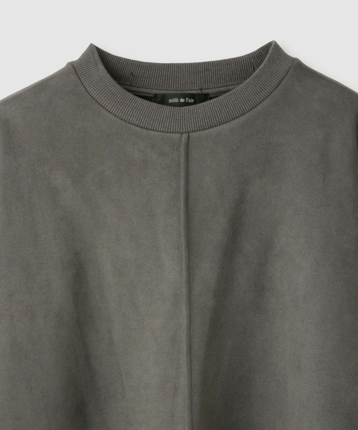 milli de l'air ポンチ素材スエードライクプルオーバー レディース