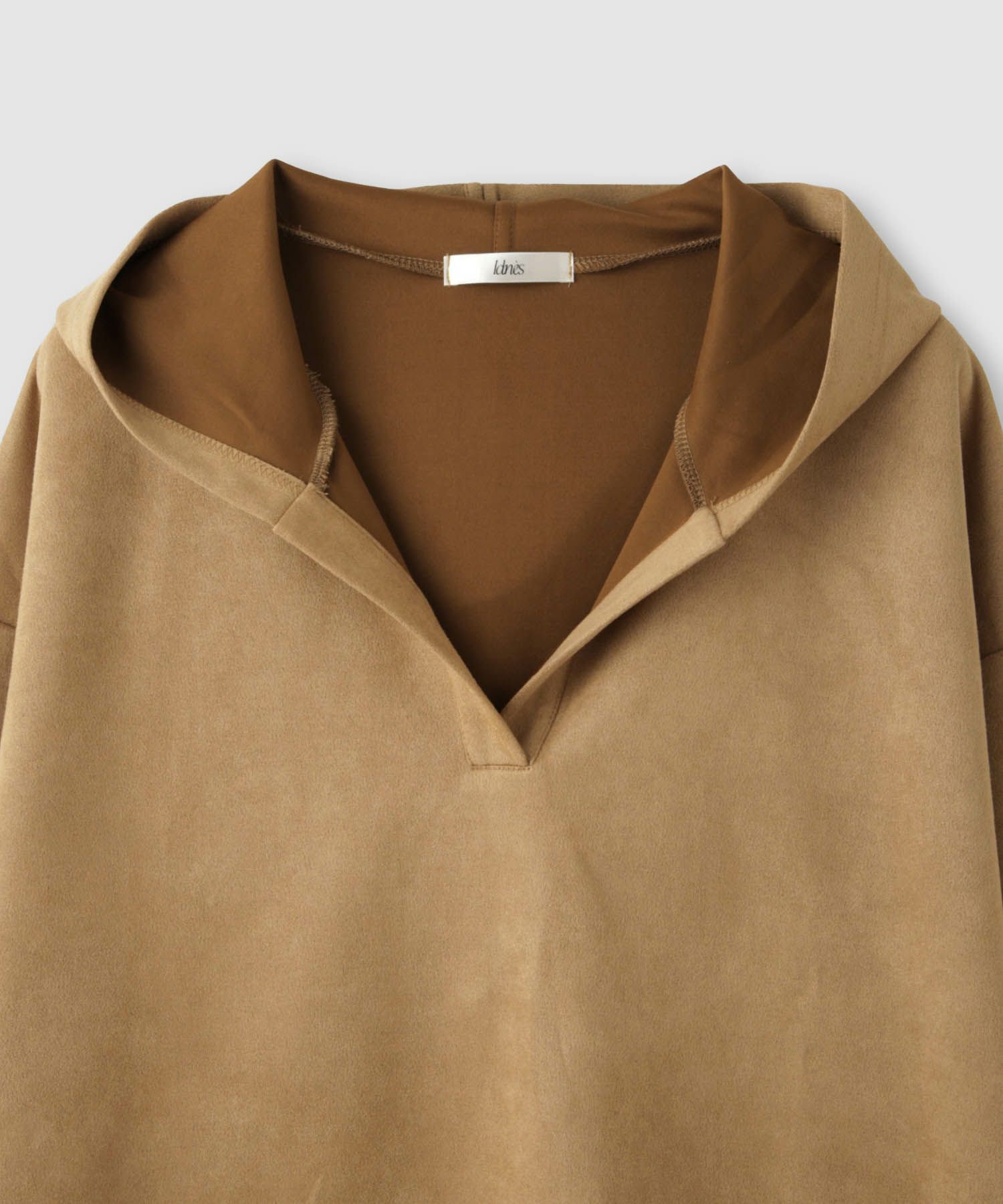 Idnes  スエードライク起毛パーカー レディース商品画像-23