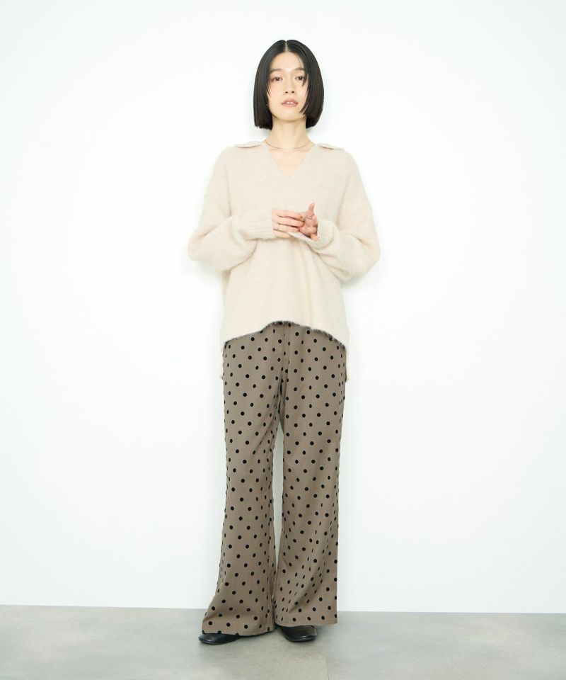 [値下げ]Idnes  スキッパーポロニット レディース商品画像-10