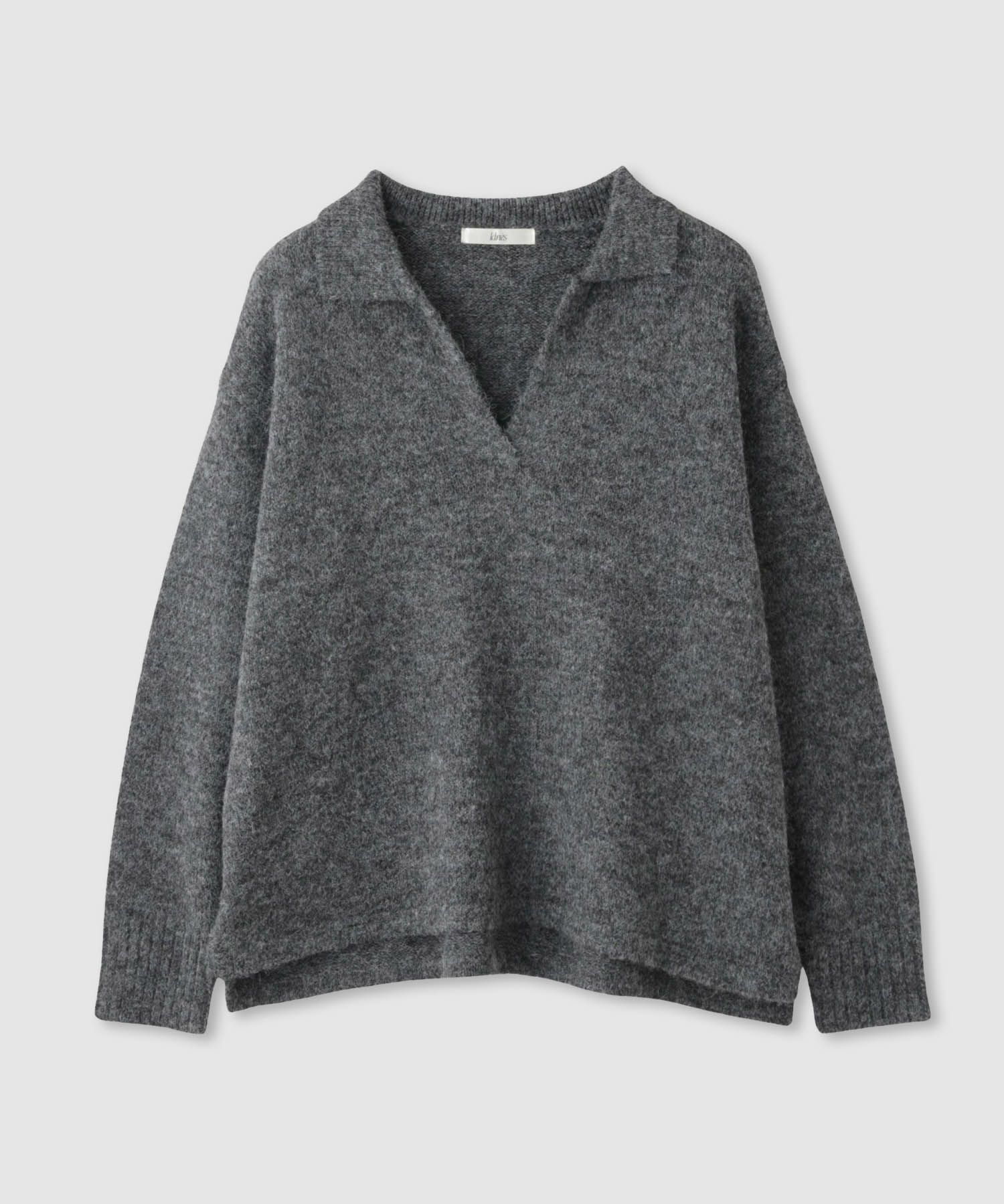 Idnes スキッパーポロニット レディース