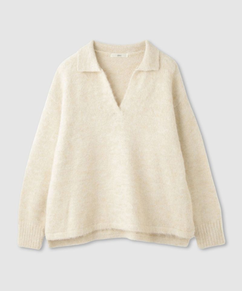 Idnes  スキッパーポロニット レディース商品画像-12