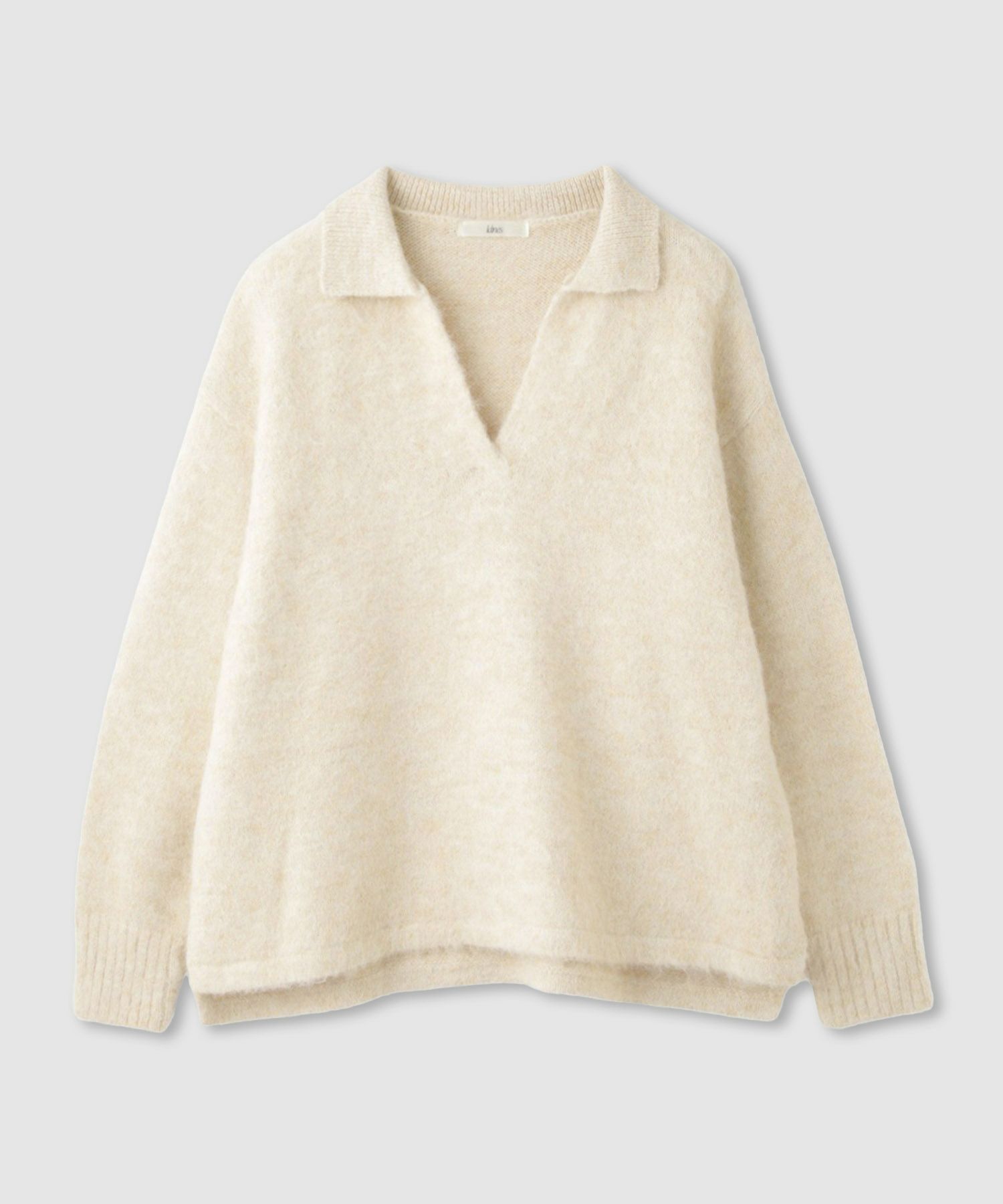 Idnes スキッパーポロニット レディース