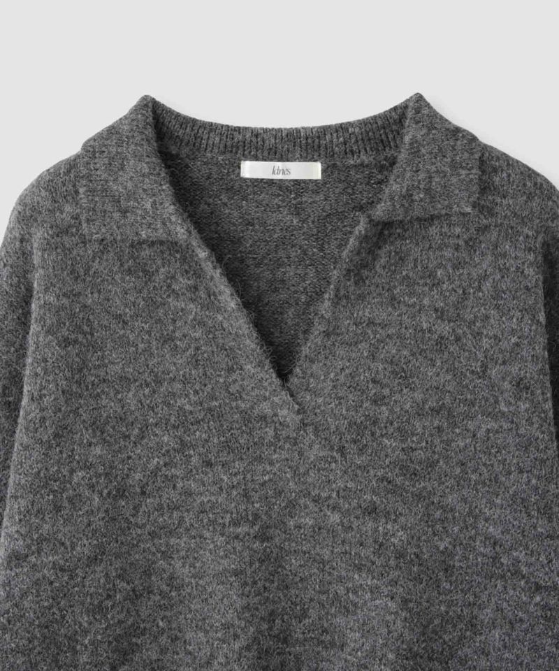 Idnes  スキッパーポロニット レディース商品画像-14