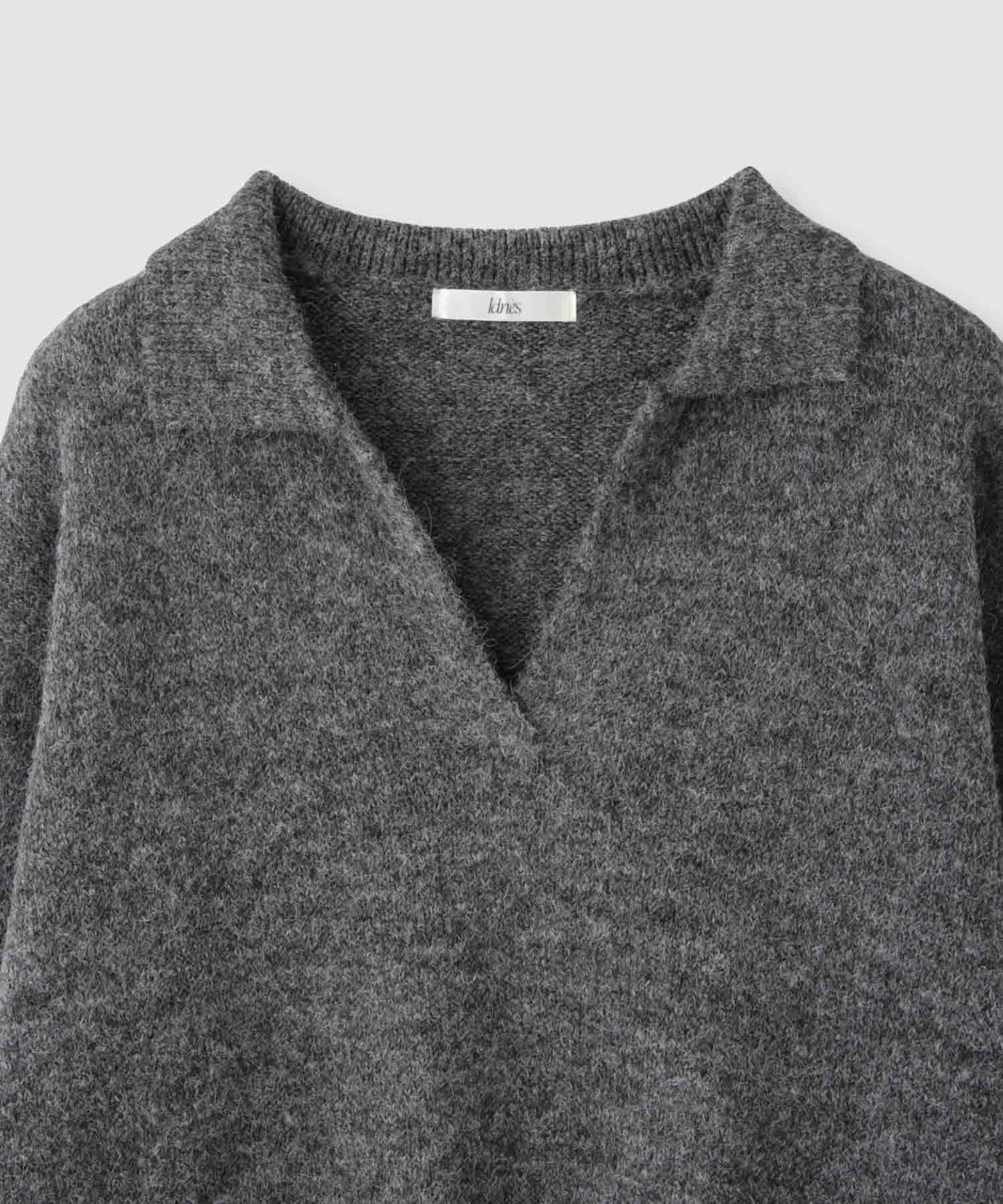 Idnes スキッパーポロニット レディース