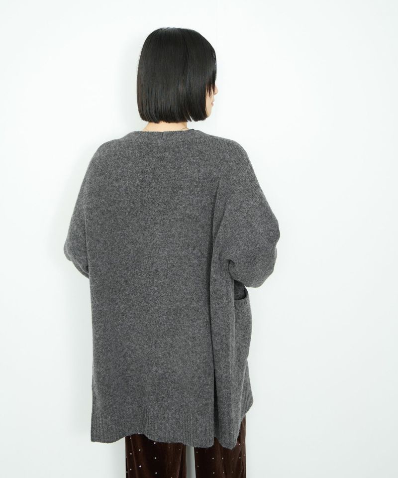 Idnes  ロングニットカーディガン レディース商品画像-6