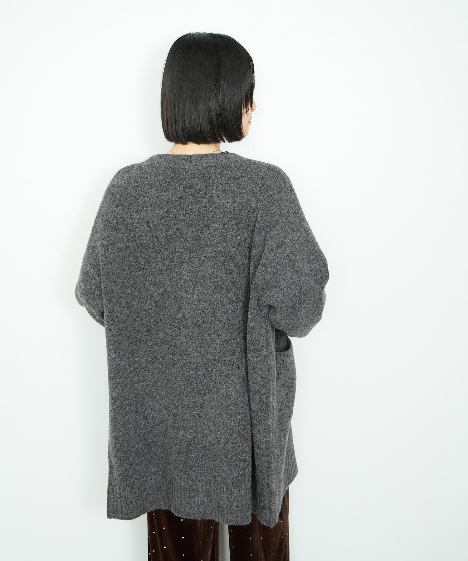 [さらに50%OFF]Idnes  ロングニットカーディガン レディース商品サムネイル-6