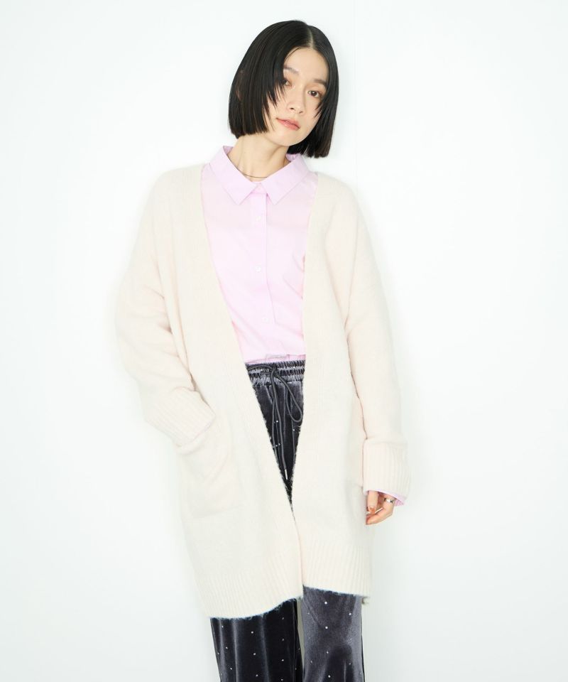 Idnes  ロングニットカーディガン レディース商品画像-9