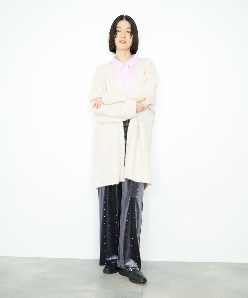 Idnes  ロングニットカーディガン レディース商品画像-10