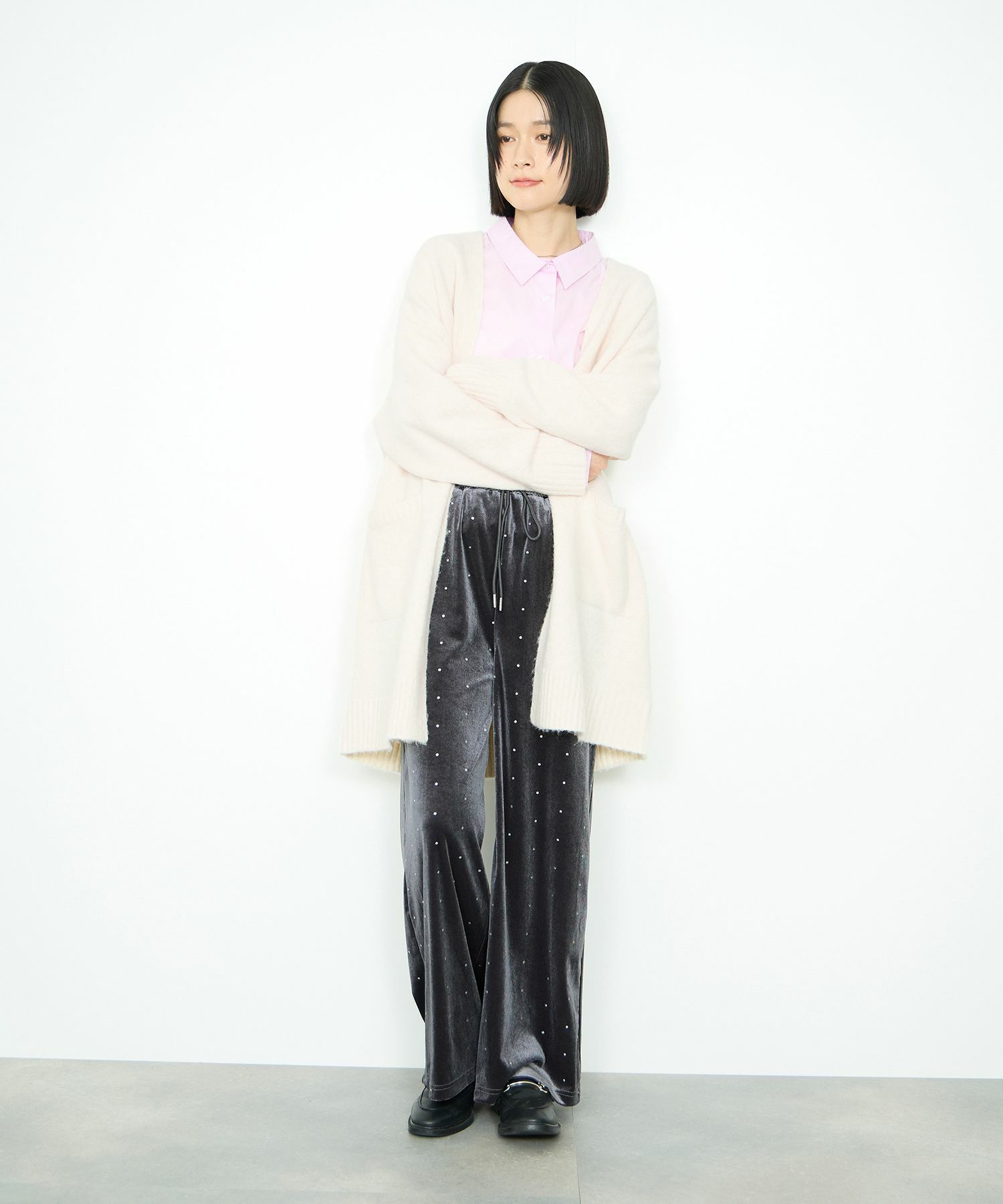 [さらに50%OFF]Idnes  ロングニットカーディガン レディース商品画像-11