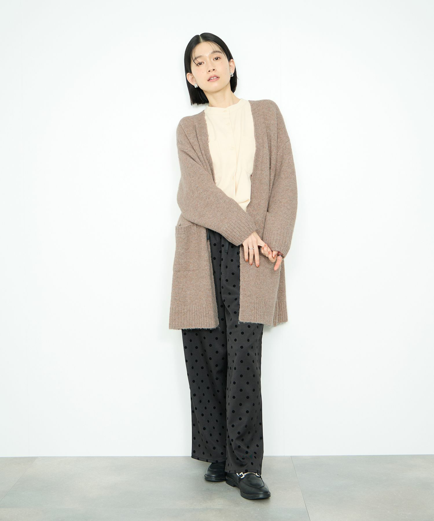 [さらに50%OFF]Idnes  ロングニットカーディガン レディース商品画像-14